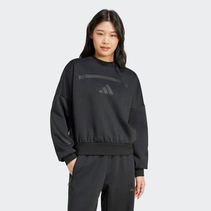 Pulover adidas Performance Z.N.E. Sweatshirt Črna | JE7855