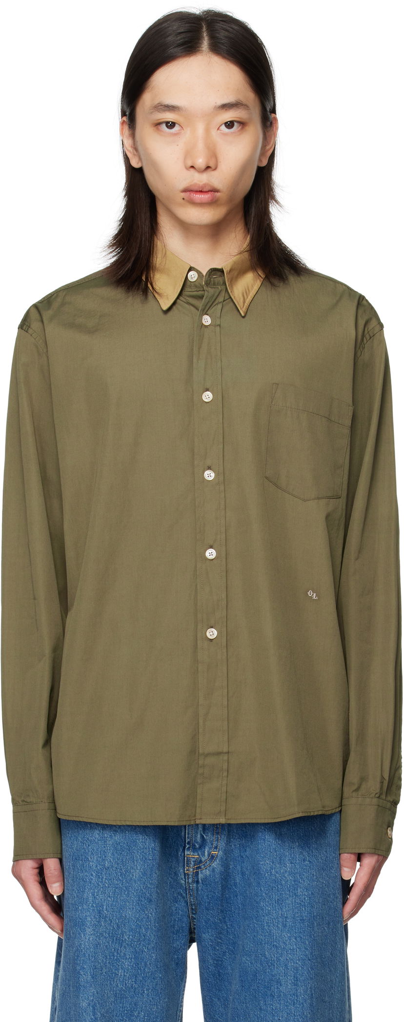 Srajce OUR LEGACY Beyond BD Shirt Zelena | M4252BP