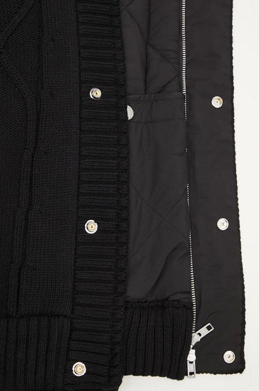 Pleteni pulover KENZO Oversized Knitted Jacket Črna | FE65OU1419NC.99, 4