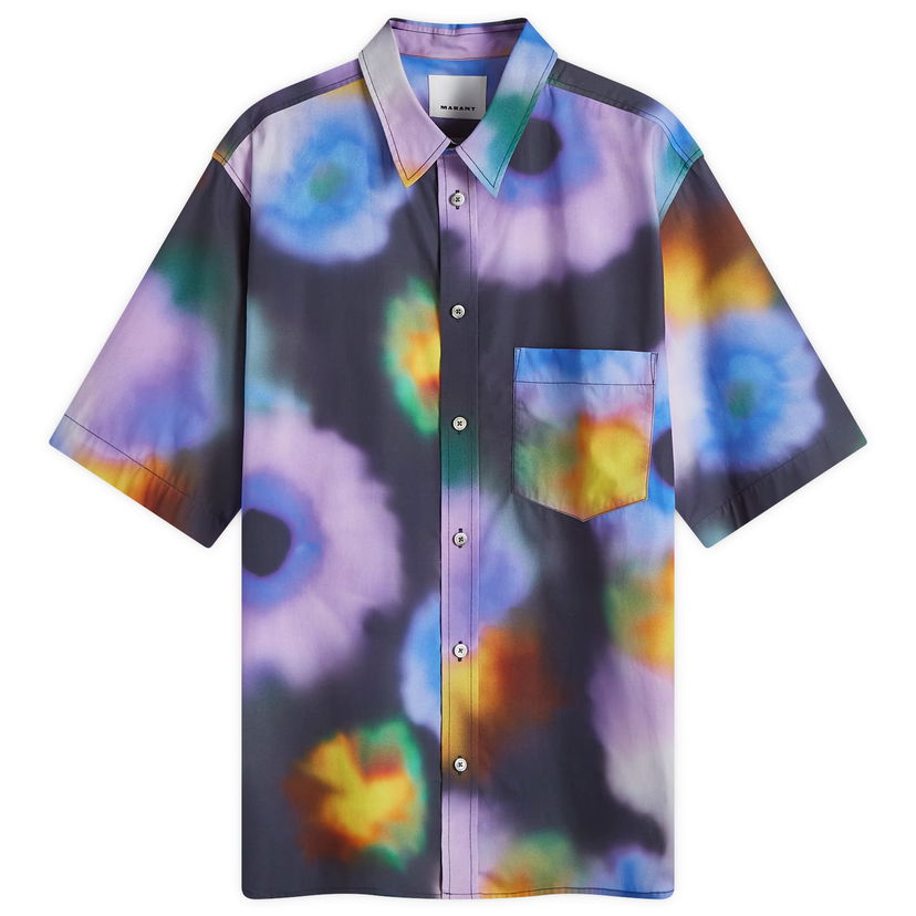 Srajce ISABEL MARANT Labilio Watercolour Shirt Modra | 24ACH0085HA-B3I08H-30FN