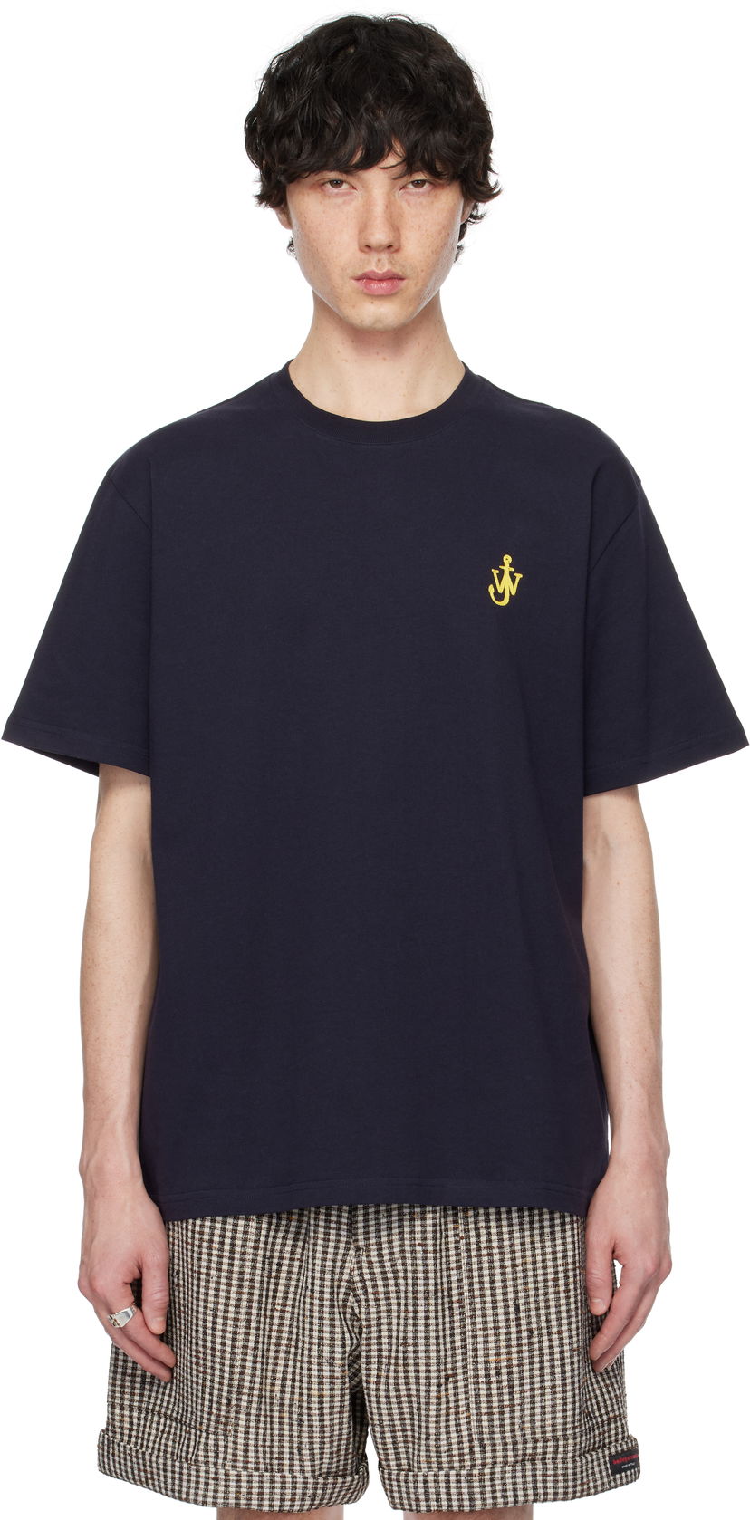 Majica JW Anderson JW Anderson Anchor T-Shirt Mornarica | JT0257-PG1510