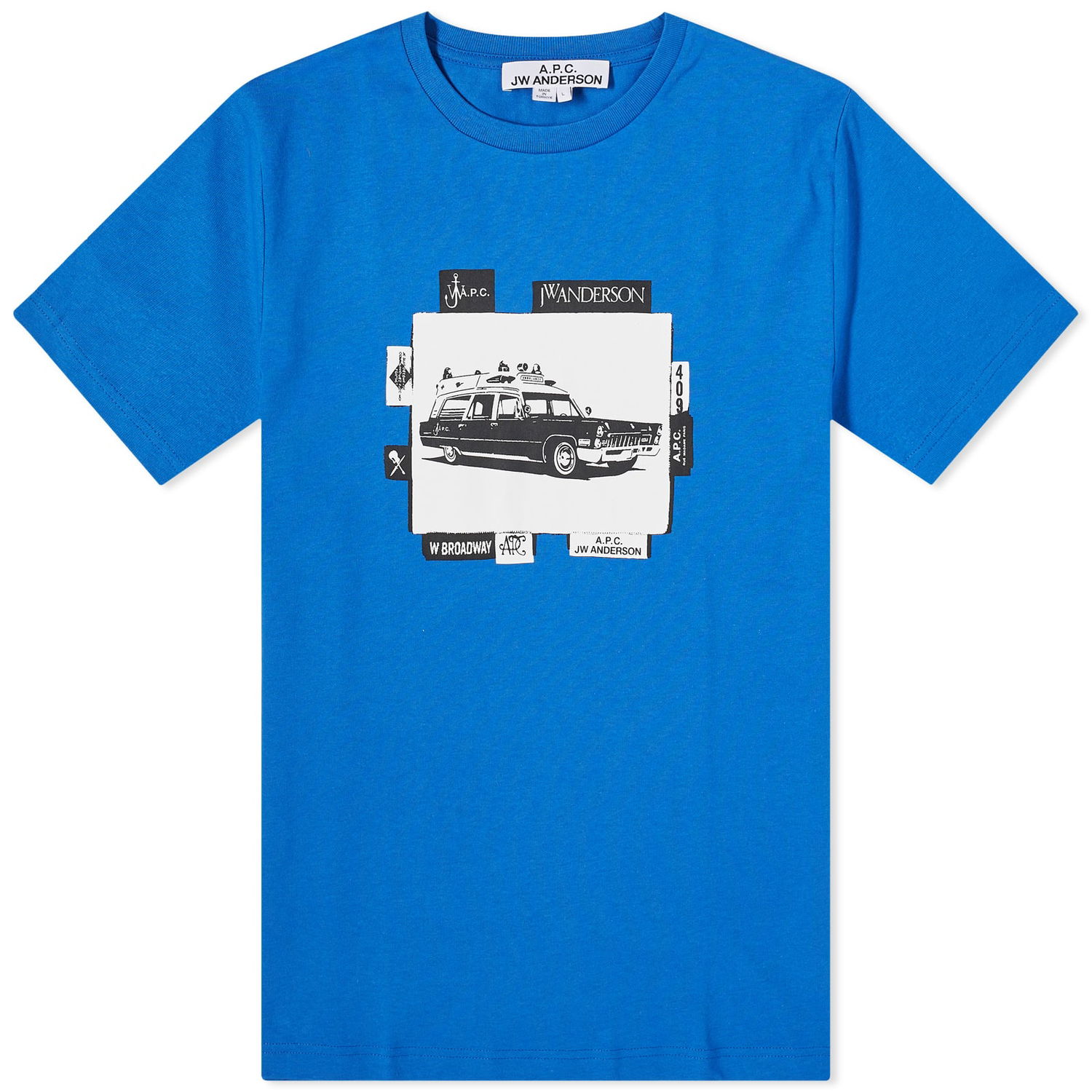 Majica A.P.C. JW Anderson x Jo B Graphic T-Shirt Modra | COGVC-M26281-IAA, 0