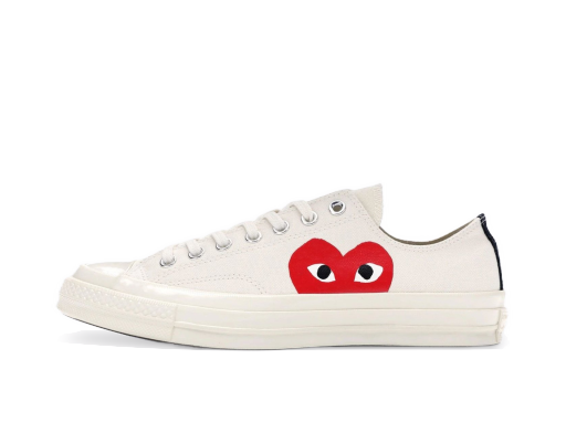 Superge in čevlji Converse Comme des Garcons x Chuck 70s Low "PLAY" Bela | 150207C