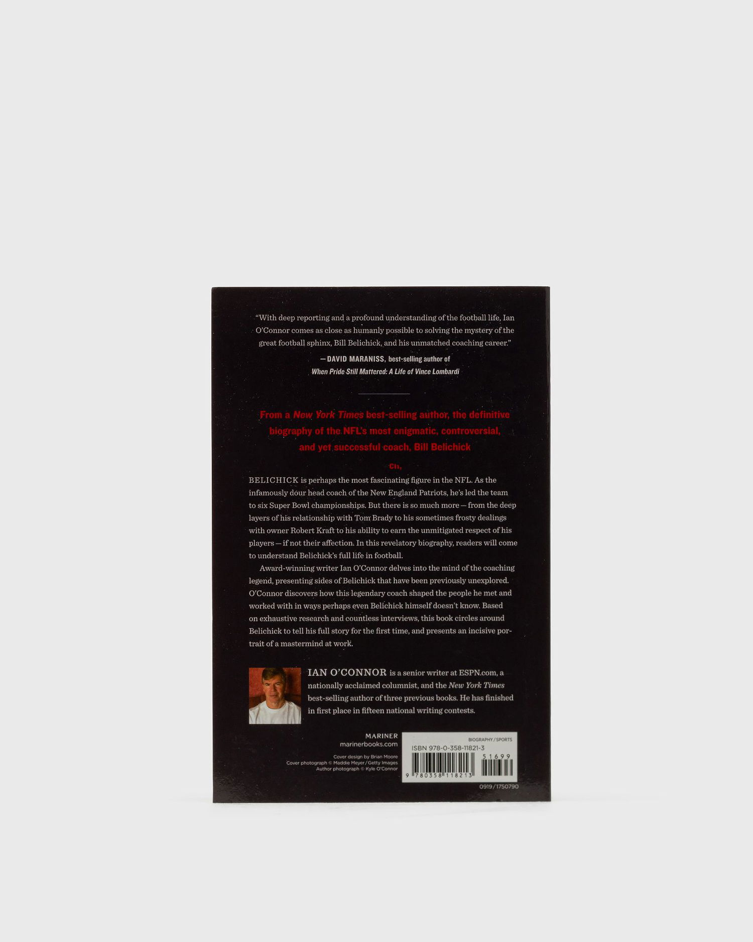 Knjige in revije gestalten Belichick - The Making Of The Greatest Football Coach Of All Time" By Ian O'Connor Črna | 9780358118213, 1