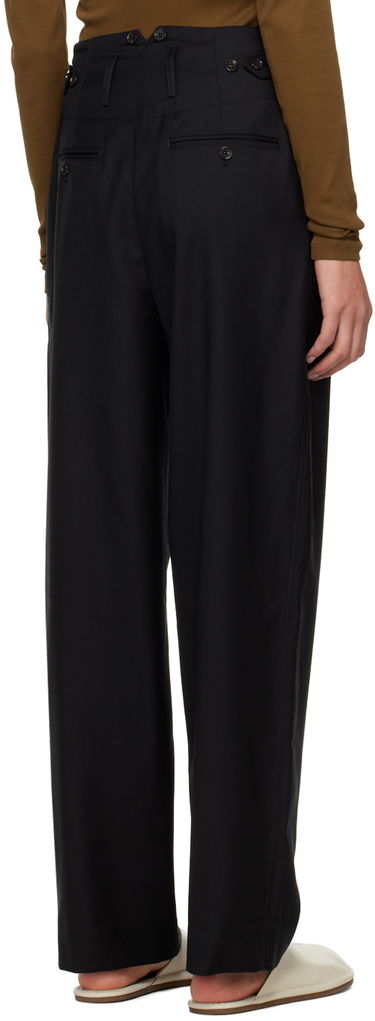 Hlače TOTEME TOTEME Fluid Trousers Črna | 224-2005-244, 2