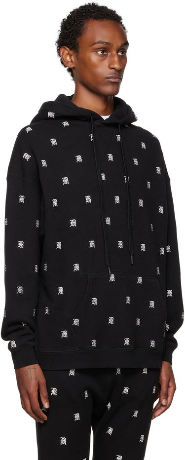 Pulover R13 R13 Allover Print Hoodie Črna | R13WK005-K072A, 1