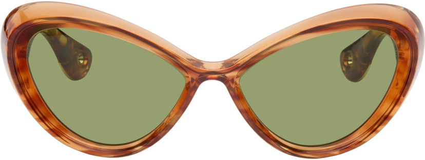 Sončna očala Jean Paul Gaultier Jean Paul Gaultier 'The Parisian Cat' Sunglasses Rjava | 25/03-U-EY001-X059-18