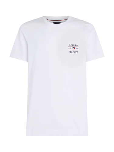 Majica Tommy Hilfiger Tommy Hilfiger Stack T-Shirt Bela | MW0MW38622YBR, 4