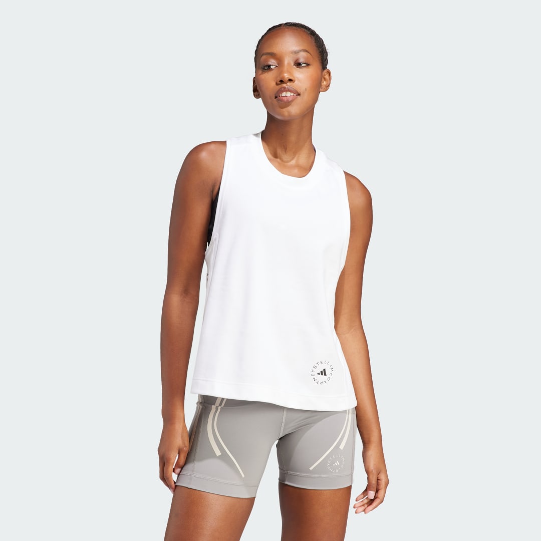 Majica brez rokavov adidas Originals by Stella McCartney Logo Tank Top Bela | IB6858, 1