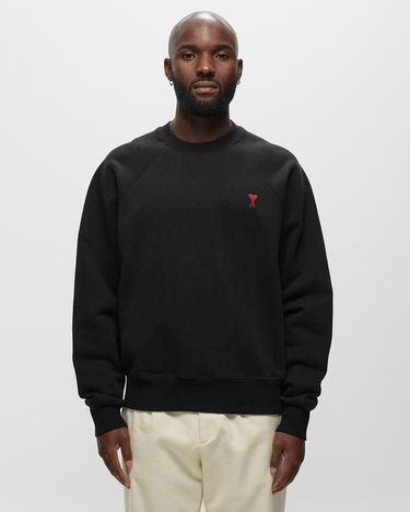 Pleteni pulover AMI Small ADC Crew Sweat Črna | BFUSW005-747-001, 3