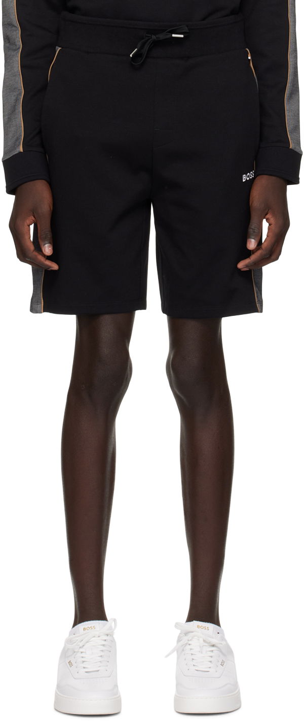Kratke hlače BOSS Straight-Leg Shorts Črna | 50511042