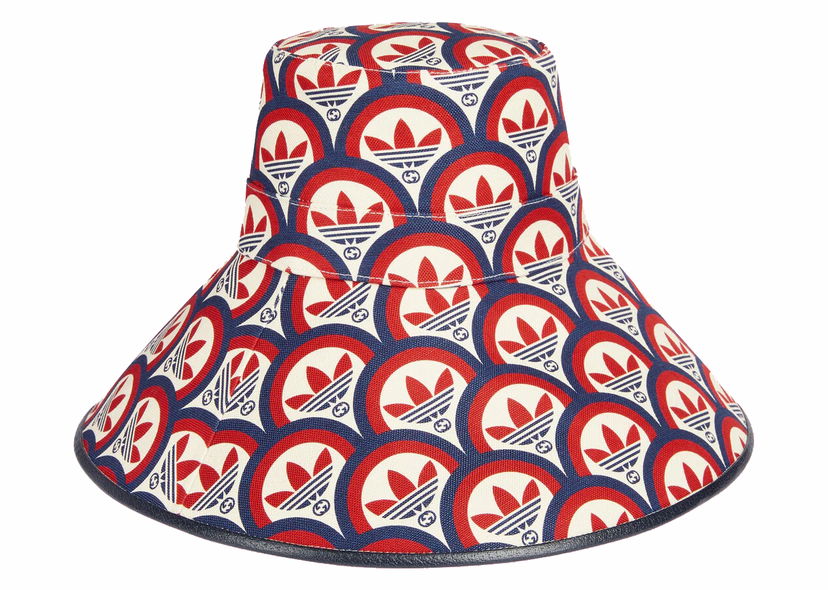 Klobuk Gucci adidas x Wide-Brimmed Hat Red/Blue Večbarvna | ‎696482 4HAQF 6468