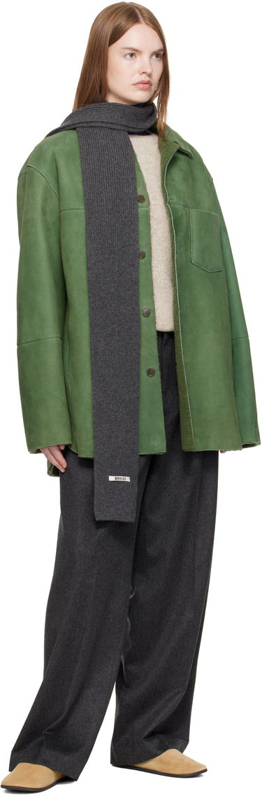 Šala AURALEE AURALEE Light Cashmere Knit Stole Siva | A25AM07CJ, 3
