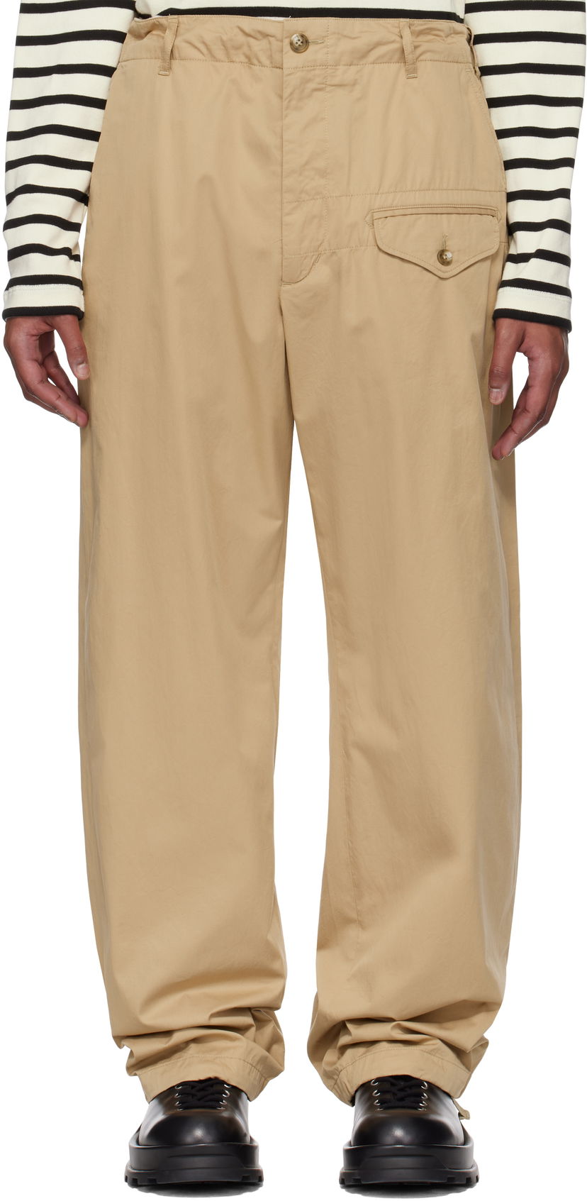 Cargo hlače Engineered Garments Engineered Garments Gurkha Trousers Bež | 25S1F039