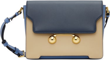Torba za čez ramo Marni Marni Trunkaroo Medium Leather Shoulder Bag Bež | SBMP0195U1 P6948, 0