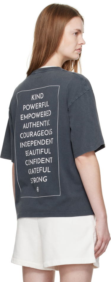 Majica Anine Bing Anine Bing Rudy Empowerment T-Shirt Siva | A-08-11068-WBL1, 2