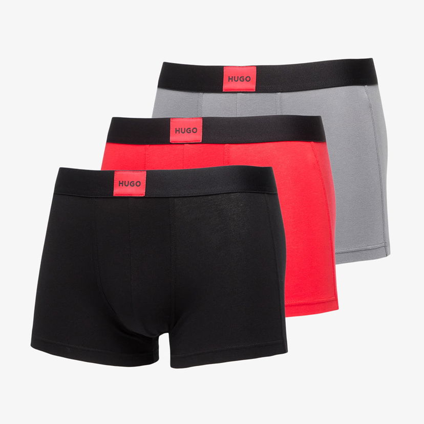 Boksarice BOSS HUGO Men's Stretch Trunks 3-Pack Večbarvna | 50532797-981