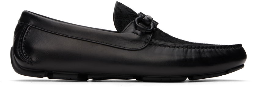 Superge in čevlji FERRAGAMO Salvatore Ferragamo Gancini Ornament Loafers Črna | 775576