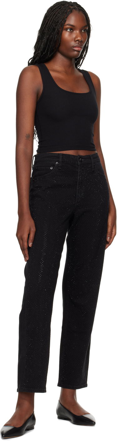 Kavbojke rag & bone rag & bone Harlow Straight Jeans Črna | WDD24F2956FMSI, 3