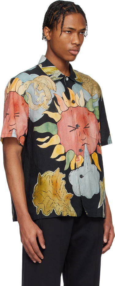 Srajce OUR LEGACY Our Legacy Box Print Short Sleeve Shirt Črna | M2252BSP, 1