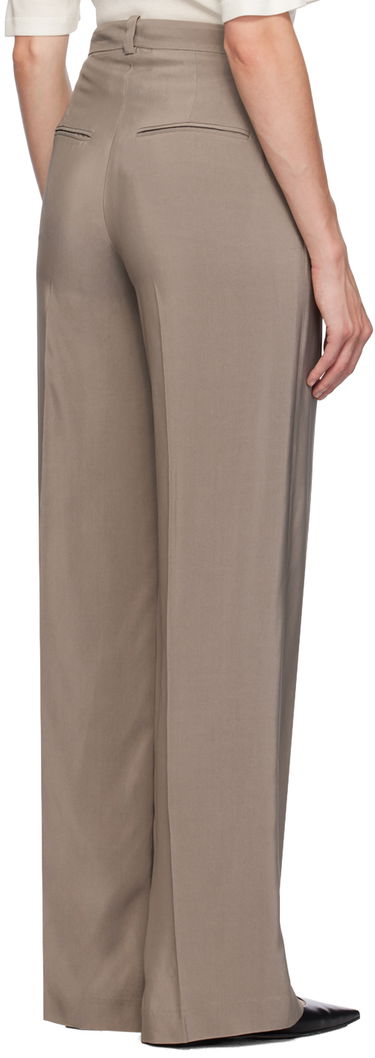Hlače Anine Bing Anine Bing Dolan Wide-Leg Trousers Bež | A-03-3343-TPU23, 2
