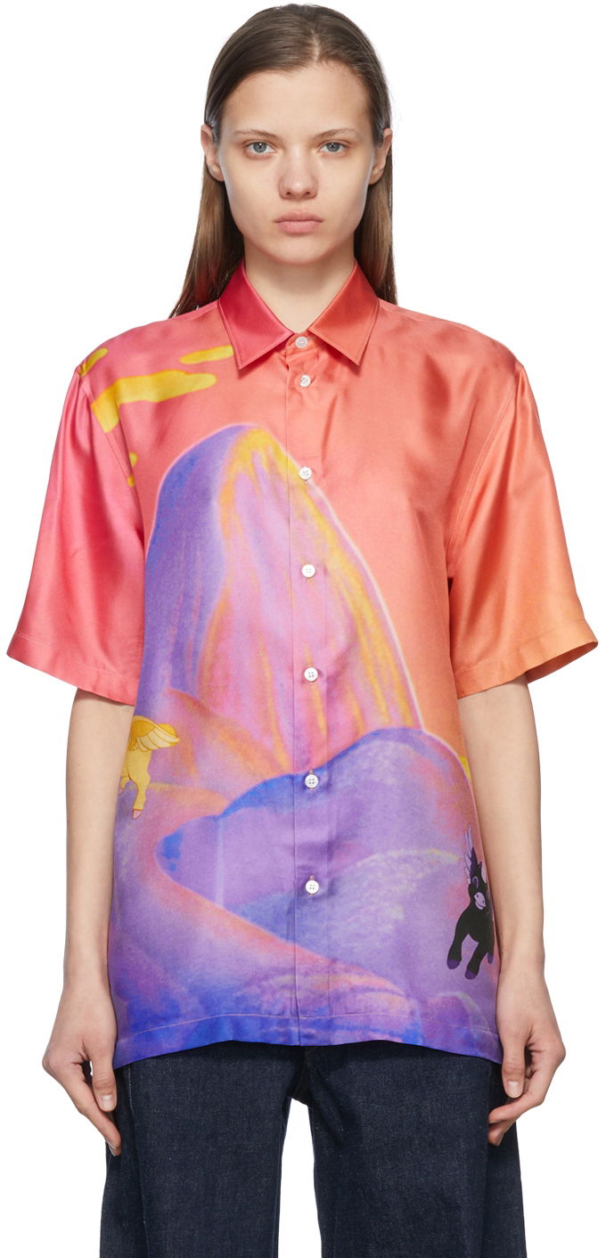 Srajce Stella McCartney Stella McCartney Fantasia Landscape Shirt Večbarvna | 6200033STA91