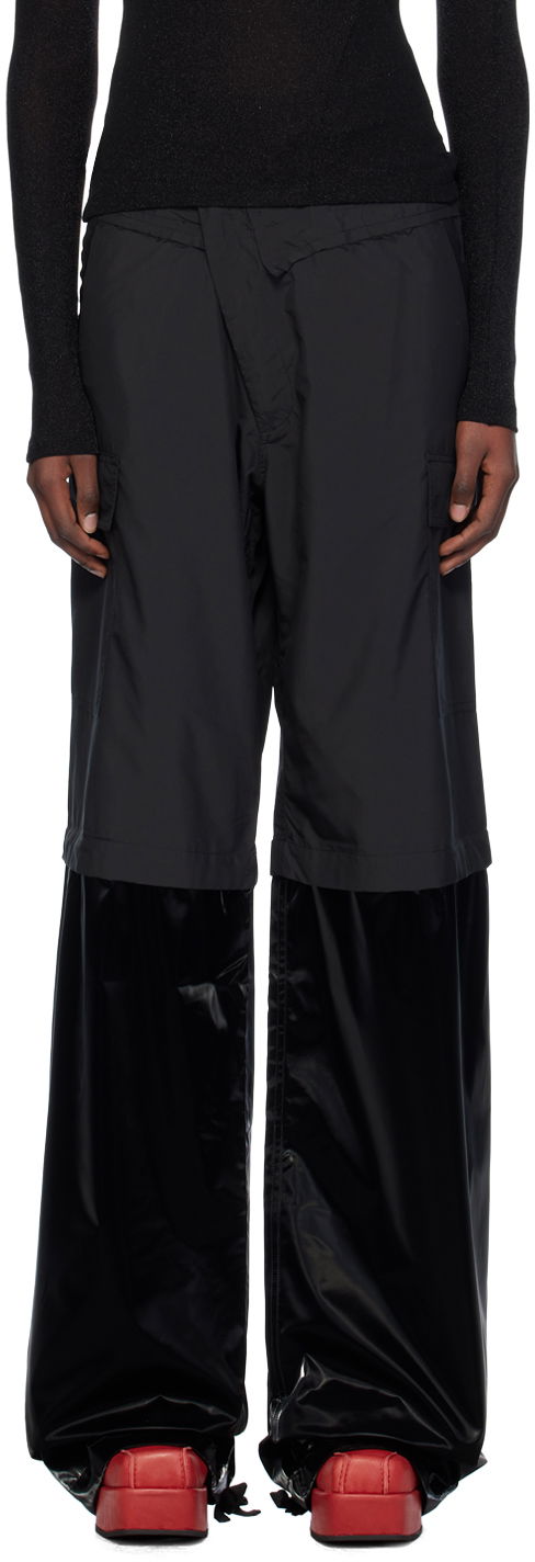 Cargo hlače Ottolinger Ottolinger Baggy Cargo Pants Črna | 1060801921