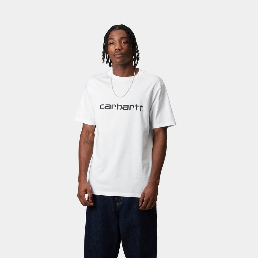 Majica Carhartt WIP Script Short Sleeve T-Shirt Bela | I035700_8