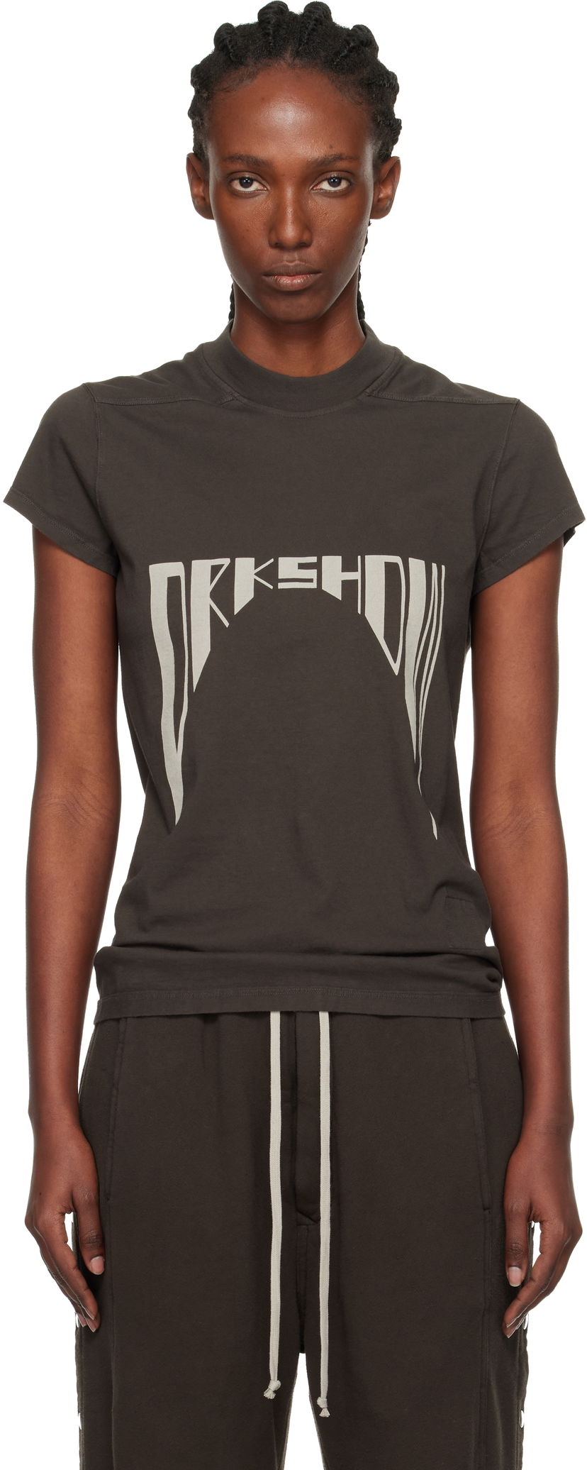 Majica Rick Owens DRKSHDW Concordians Level T-shirt Siva | DS02E7208 RNEP4