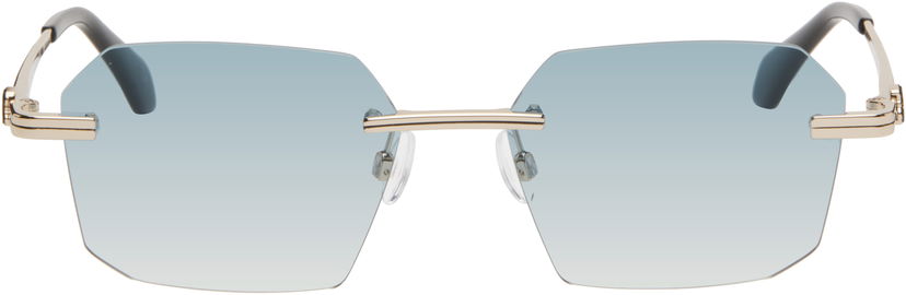 Sončna očala Palm Angels Palm Angels Quartz Sunglasses Modra | PERI10GS25MET0017644