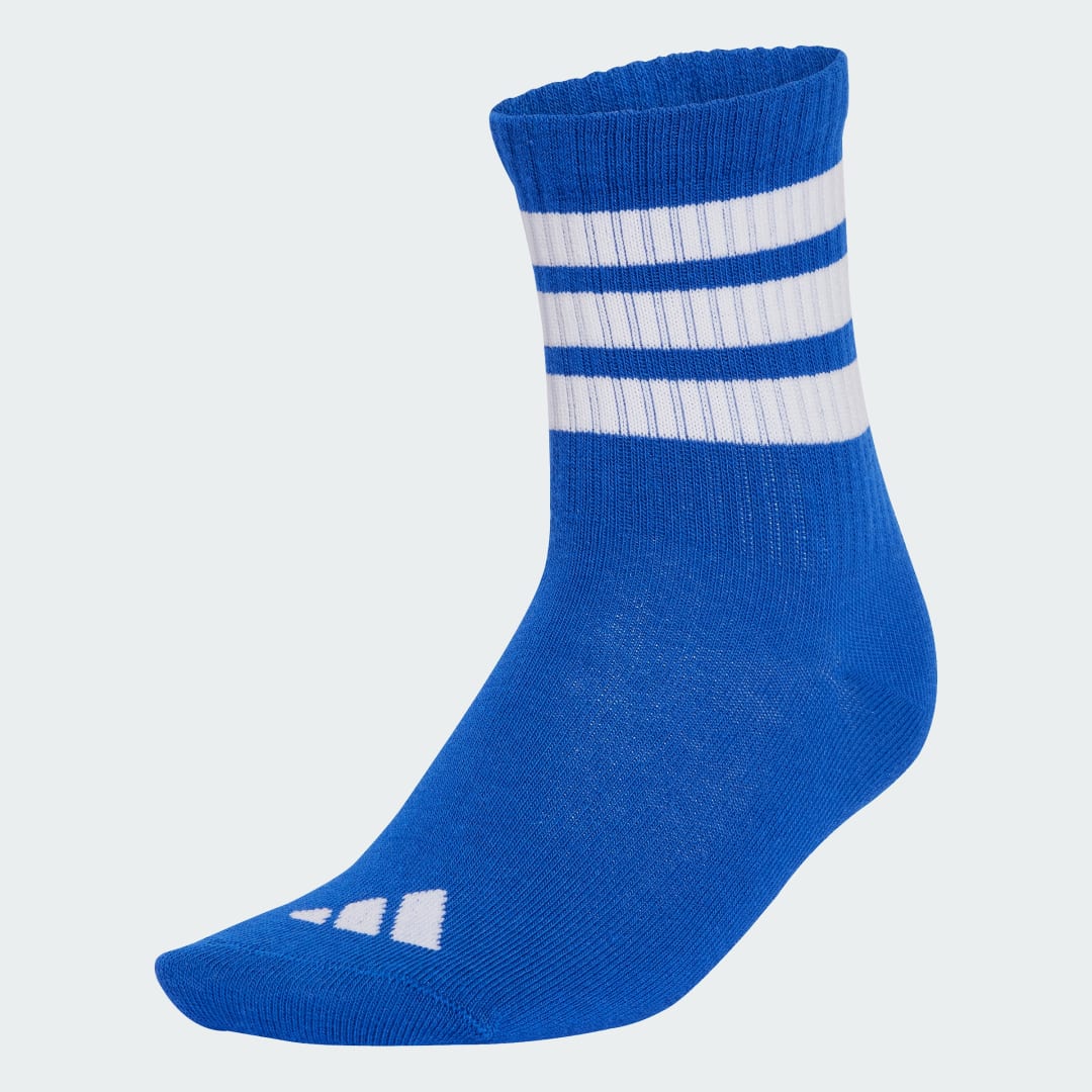 Nogavice adidas Performance Ribbed Quarter Socks - 3 Pairs Modra | JD1348, 0