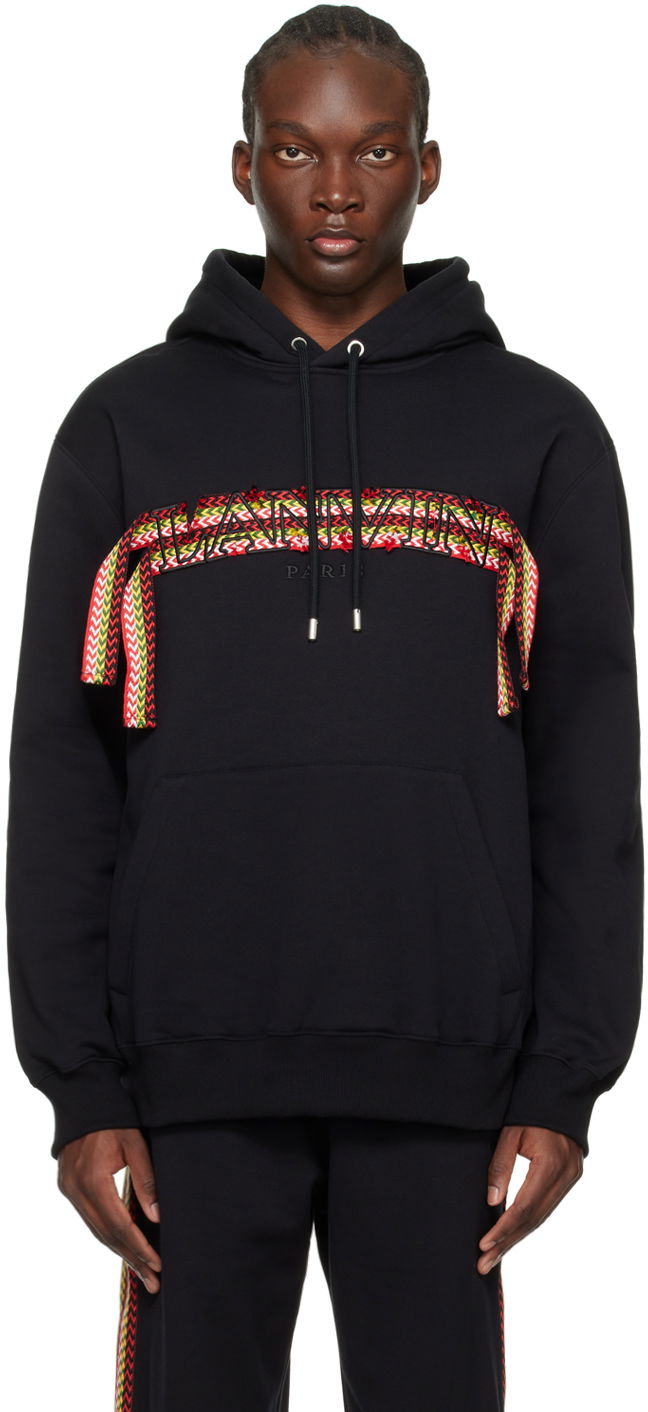 Pulover LANVIN Curb Hoodie Črna | RM-HO0009-J199-P24