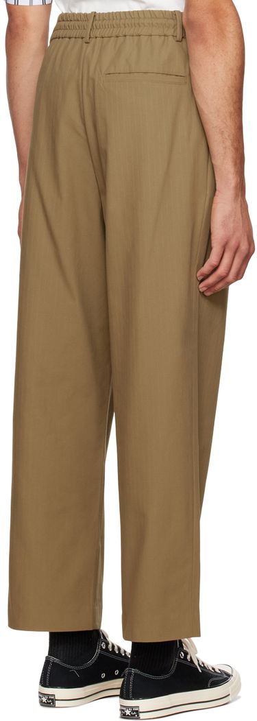Hlače Feng Chen Wang Feng Chen Wang Embroidered Panel Trousers Zelena | FUF14TR08, 2