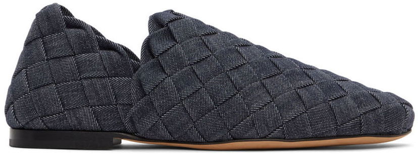 Superge in čevlji Bottega Veneta Bottega Veneta Mattelassé Denim Loafers Modra | 620304 V27B0