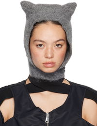 Coperni Knitted Horn Balaclava