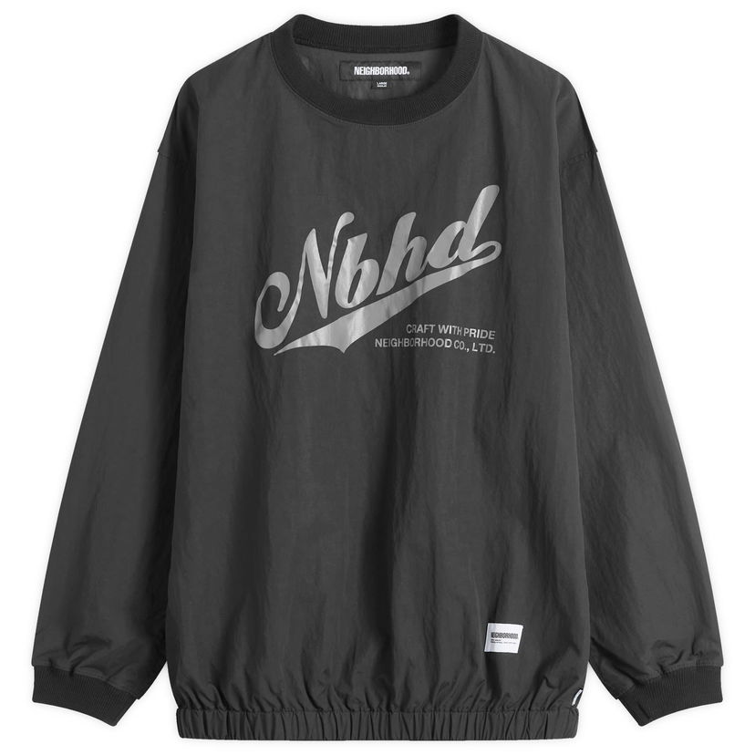 Pulover Neighborhood Pullover Track Nylon Sweatshirt Large Črna | 242TSNH-SHM04-BLK