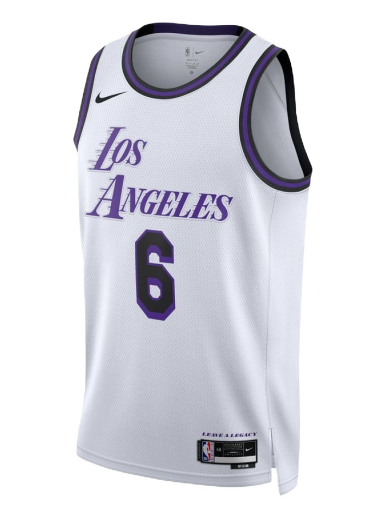 Dres Nike Dri-FIT NBA LeBron James Los Angeles Lakers City Edition 2022 Swingman Jersey Bela | DO9597-101