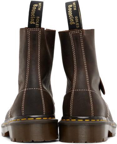 Superge in čevlji Dr. Martens 1460 Wax Commander Boot Sneakers in Rustric Brown Rjava | 31859749, 2