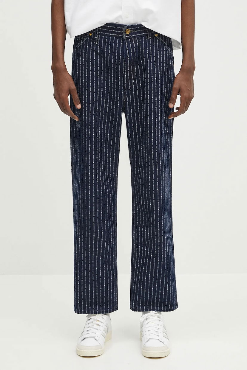 Hlače Human Made Human Made Wabash Denim Work Pants Mornarica | HM29PT005