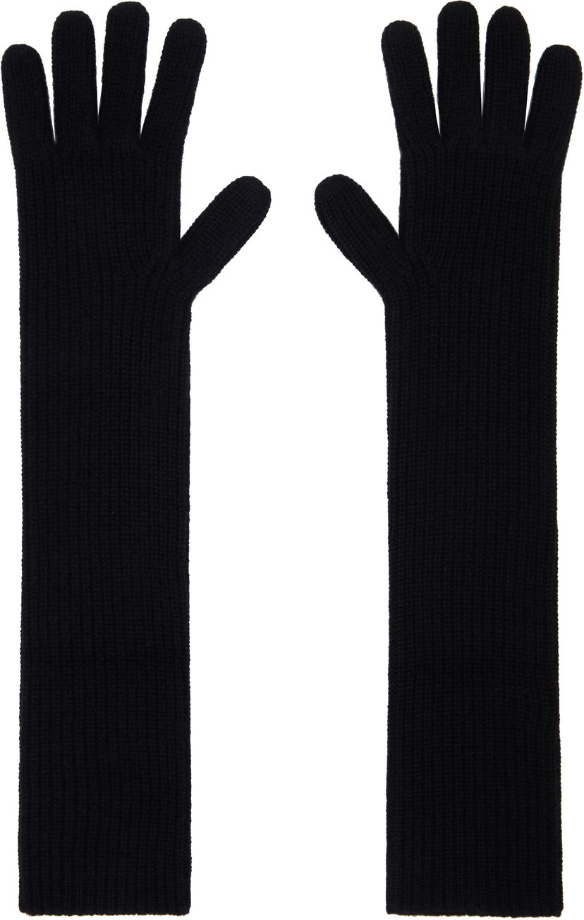Rokavice Loulou de Saison Loulou de Saison Milos Cashmere Long Gloves Črna | MILOS