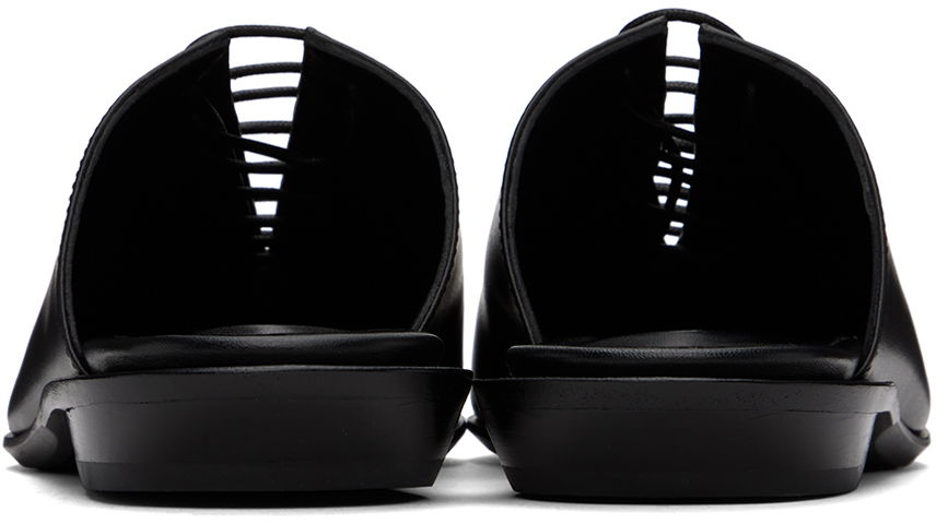 Oblačila Ann Demeulemeester Ann Demeulemeester River Lace-Up Mules Črna | 2401-W-F22-LT011-099, 1