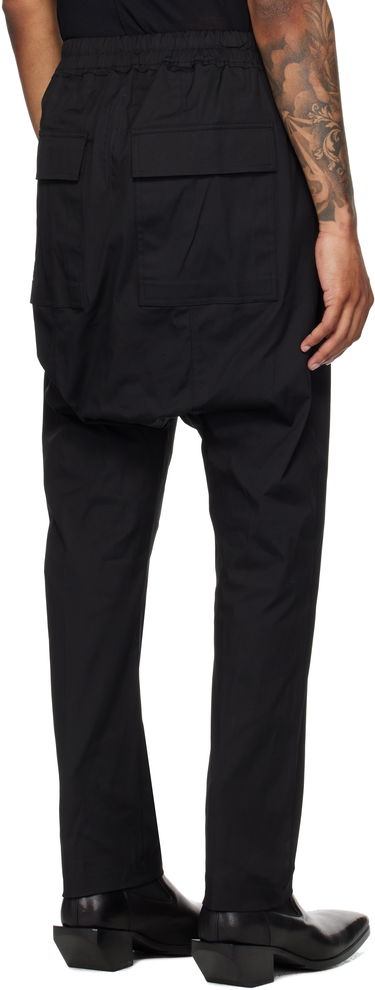 Hlače Rick Owens Rick Owens Concordians Drawstring Trousers Črna | RU02E1380 TE, 2