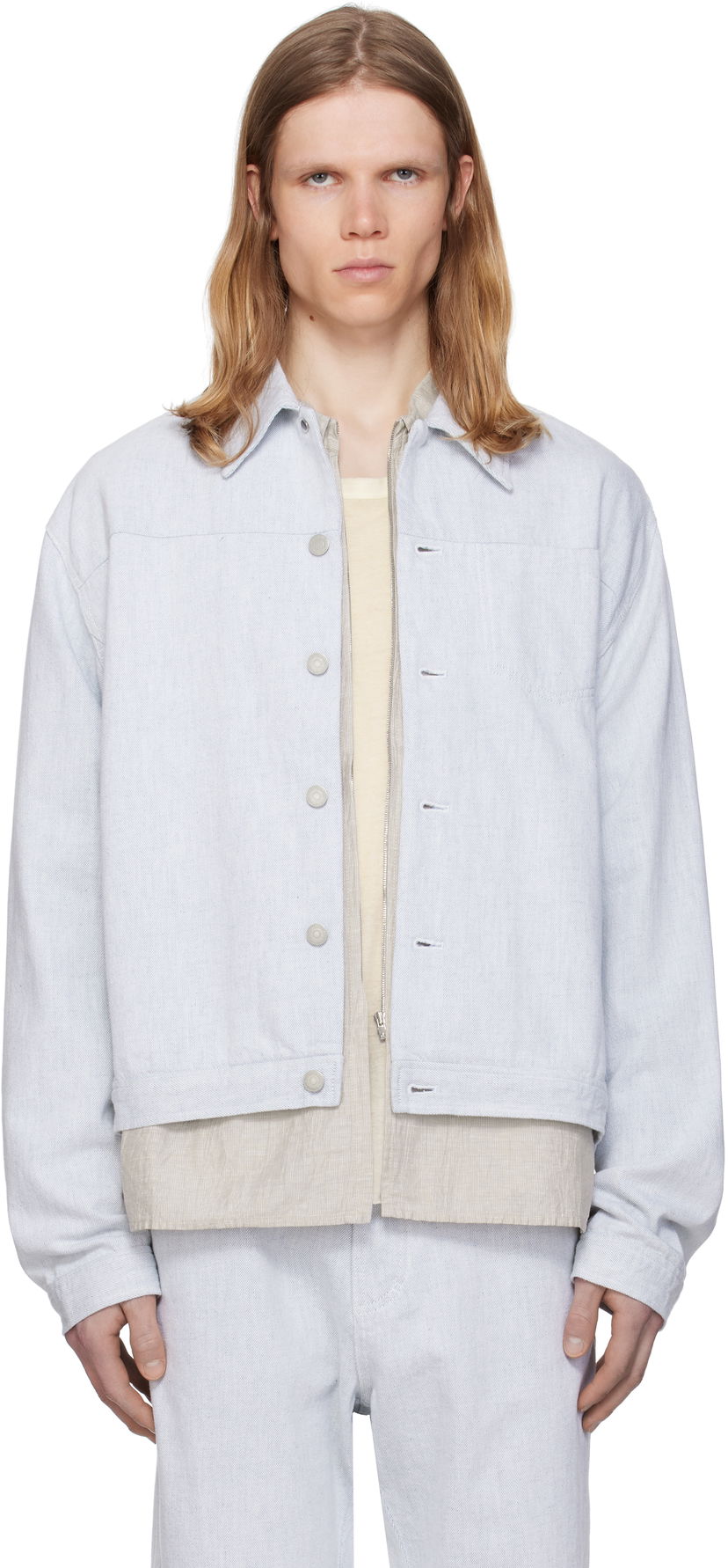 Jakna Post Archive Faction (PAF) PAF 8.0 Right Denim Jacket Modra | 8.0 ODJR-LG