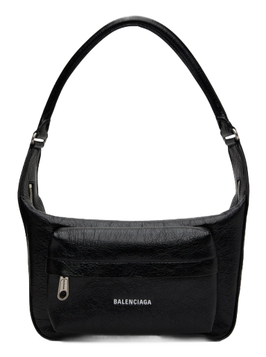 Torba za čez ramo Balenciaga Medium Raver Bag Črna | 741127 2AACQ