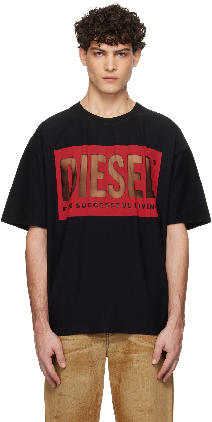 Majica Diesel Black T-Boxt-S4 Graphic T-Shirt Črna | A17099-0SHAY-9XX