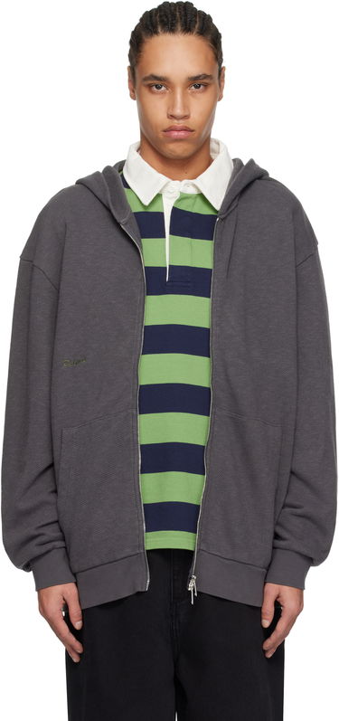 Pulover Palmes Palmes Waffle Zip Hoodie Siva | P20-0033-888, 0