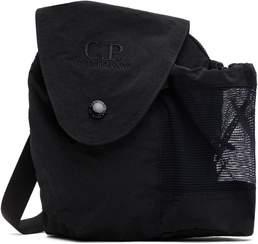 Torbice za okoli pasu C.P. Company C.P. Company Paper Touch Mini Bag Črna | 18CMAC176A-110188G