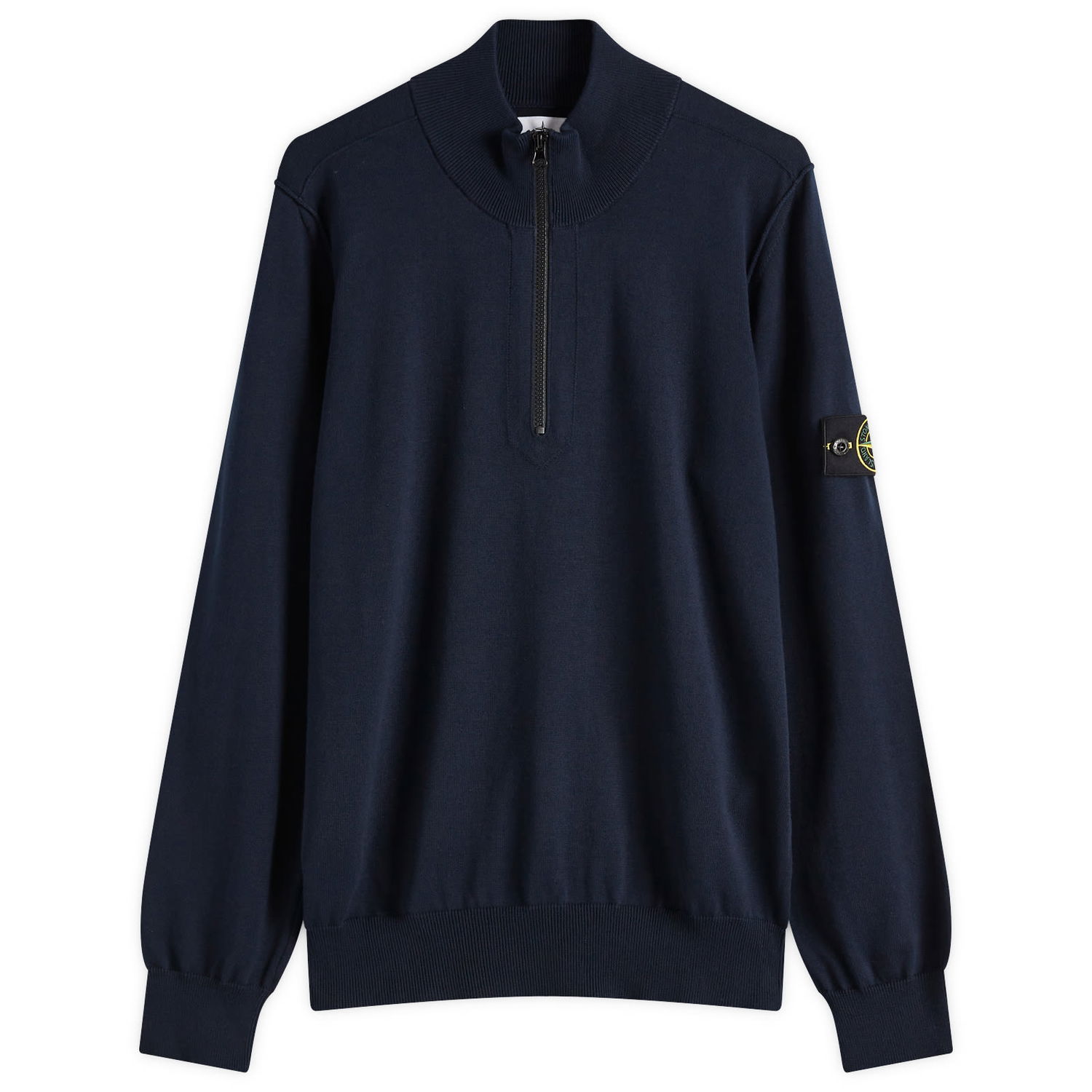 Pleteni pulover Stone Island Stone Island Organic Cotton Half Zip Knit, Size Large Mornarica | K1S155100063-V0020, 0
