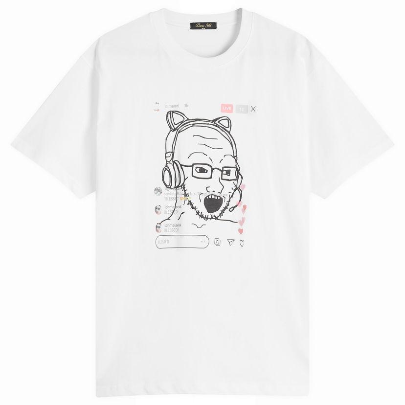 Majica Dime Dime Live Graphic T-Shirt, Size Large Bela | DIMEFA2566WHT