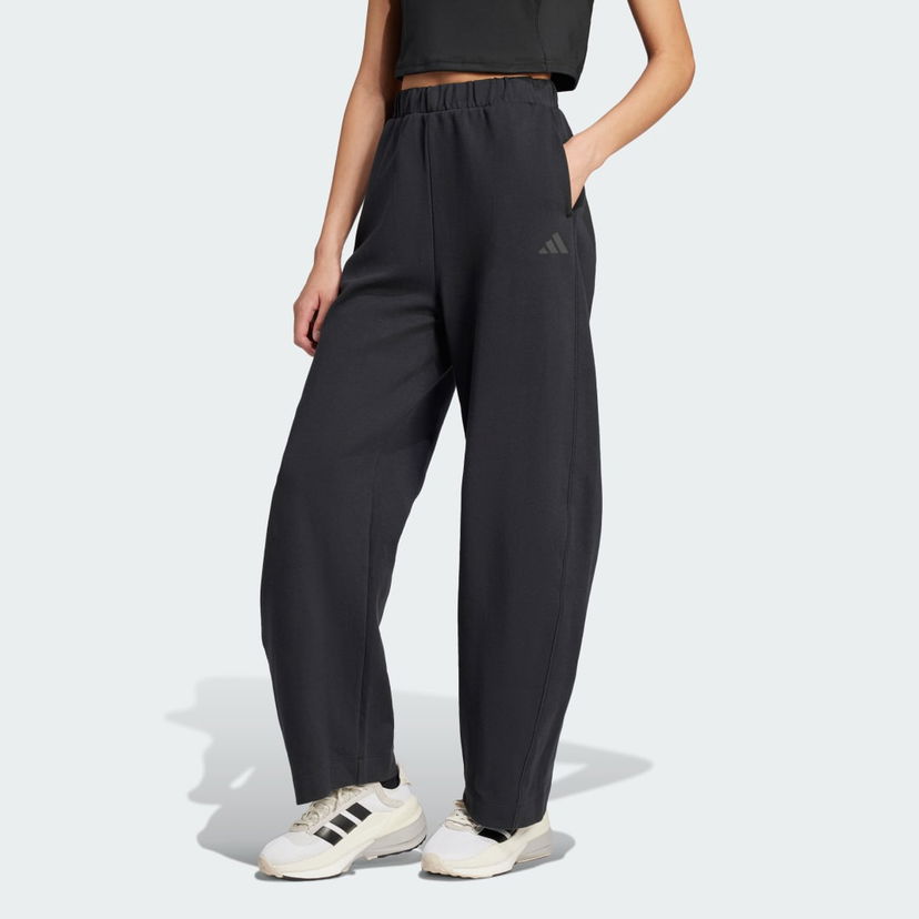 Trenirka adidas Performance City Escape Doubleknit Barrel Sweatpants Črna | JF3415